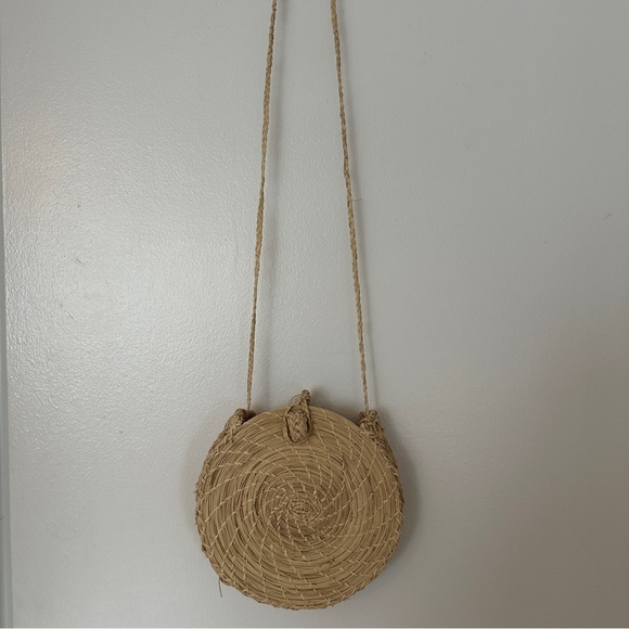 Raffia Crossbody Bag Purse from Colombia - Picture 2 of 2
